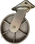 Albion 8 Diam X 1/4 Iron Swivel Caster 10 High Heavy Duty AT720002. Fixed Price $44.99.