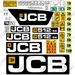 Fits Jcb 512-56 Tier 4 Decal Kit Telehandler Telescopic Forklift 7 Year Vinyl!. Fixed Price $249.95.