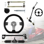 Front Steering Wheel Tie Rod Rack Pinion Assembly Kit For Atv Go Kart Cart. Fixed Price $68.90.