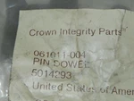 New Crown Integrity Dowel Pins 1/2 1-3/4 " 061011-004 Forklift Part. Fixed Price $9.95.