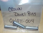 New Crown Integrity Part: Dowel Pins # 061011-004 1/2 X 3/4. Fixed Price $14.95.