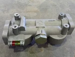Surplus New Donaldson P574958 Dual Fuel Filter Head W/ 50PSI Bypass Parts. Fixed Price $374.92.