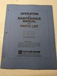 Taylor-dunn Maintenance Manual Parts List Book Sc 1-59 170/71 1989+. Fixed Price $89.78.