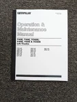 Caterpillar T40E T50E TC60E Forklift Truck Operator Maintenance Manual. Fixed Price $147.61.