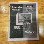 Digi-star EZ2000/V Ezii Series Electronic Scale Indicators Operator Manual Guide. Fixed Price $17.49.