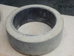 Maine 18X6X12- Forklift Tire, Smooth, Solid, Press-on, White, Non-marking. Fixed Price $99.99.