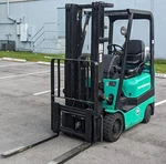 Mitsubishi FGC15K 3000 Lb 2007 Forklift Boom Truck Propane Triple Mast Sideshift. Fixed Price $9400.00.