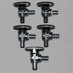 Crown (5 Pack) Turn Supply Stop Valve 1/4", Chrome. Fixed Price $89.60.