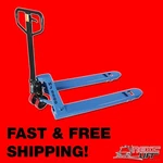 Pallet Jack Hand Truck 27" X 48" 5500 Lb Cap New 1-YEAR Warranty Ships Free!. Fixed Price $449.00.