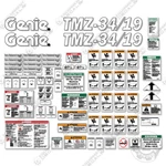 Fits Genie TMZ-34/19 Decal Kit Boom Lift 7 Year Outdoor 3M Vinyl!. Fixed Price $249.95.