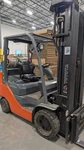 Toyota 8FGU25 5000LB Reconditioned Propane Forklift Quad Mast 4 Function. Fixed Price $13995.00.