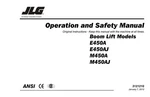 Jlg E450AJ M450AJ Boom Lift Maintenance Operation Operators Manual. Fixed Price $69.99.