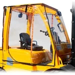 New! Forklift Enclosure, Vinyl, Extra Large, 60"L 74"W, Super Clear!!. Fixed Price $599.95.