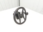 Hyster 8808585 Forklift Steering Wheel & Bracket Assembly Removed From E80XN. Fixed Price $154.97.