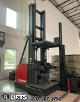 Raymond SA-CSR30T Man-up Swing Reach Turret Truck Forklifts 394" Mast Low Hours. Fixed Price $44950.00.