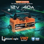 Lithiumlogic 12V 40A LIFEPO4 Charger With SB50 Anderson Plug & Accessory Wires. Fixed Price $129.99.