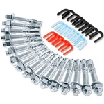 46 Pcs Car Lift Installation Kit - Wedge Anchor Bolts & Leveling Shims For 2 Pos. Fixed Price $119.99.