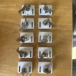 10- Nos Window Showcase Glass Lock Lot Keyed Guard Yale Utility Double Bitted. Fixed Price $35.00.