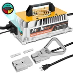 24V 30A Forklift Battery Charger W/led Light Smart Golf Anderson Plug. Fixed Price $99.99.