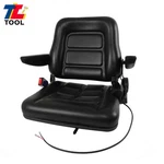 Fold Down Forklift Seat W/ Armrest Safety Belt Excavator Tractor Loader Black. Fixed Price $80.72.