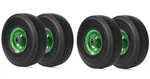 4PCS Upgrade 4.10/3.50-4 Flat Free Solid Rubber And Wheel, 10" Tires. Fixed Price $53.99.