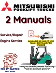 Mitsubishi FGC25K Gas Cushion Tire Forklift Service Engine Manual Pdf Usb. Fixed Price $40.00.