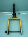 John Deere HD45 HD75 Front Fork Tire Holder Bracket With Axle Bolt,bushings&clip. Fixed Price $70.00.