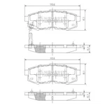 Nipparts N3613023 Brake Pad Set, Disc For Mazda. Fixed Price $43.35.