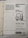 Clark Repair Parts List Book Manual GP138MB Lpg Fork Lift Truck. Fixed Price $109.38.
