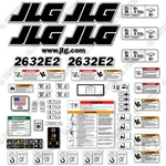 Fits Jlg 2632E2 Decal Kit Scissor Lift - Warning Sticker Set Logos 3M Vinyl!. Fixed Price $194.95.