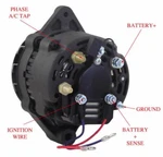 Alternator New Marine 12V 55A Glenwood Hardin Indmar Power Hyster 388501. Fixed Price $180.10.