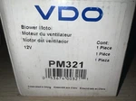 Vdo PM321 - Blower Motor. Fixed Price $45.50.