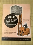 Vintage Yale Lift Jig Gasoline Truck Brochure & Towne Co. INV-P0333. Fixed Price $16.95.
