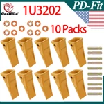 1U3202 Bucket Teeth With Pins 8E6208 Retainers 8E6209 For J200 Series - 10 Sets. Fixed Price $109.79.