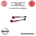 Godspeed Adj. Camber Rear Lower Arms Spherical Bearing Fits 09-22 Nissan 370Z. Fixed Price $143.00.