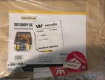 Solarcap Premium Forklift Sun Rain Debris Canopy Tinted Vinyl Cover 53" X 45". Fixed Price $74.90.