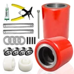 Yatointo Pallet Jack/truck Load Wheels Full Set With 3" X 3.75"(RED),. Fixed Price $59.64.