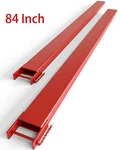 1 Pair 84"X4.5" Pallet Extensions 5500LBS Forklifts. Fixed Price $156.99.