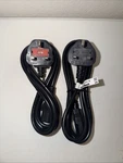 6 Foot Iec Kettle Lead Power Cable Pin Uk Plug Pc Monitor C13 Cord Lot Of 2. Fixed Price $19.99.