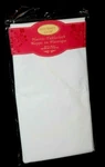 Gourmet Club White Plastic Tablecloth 52"X70" Of 3. Fixed Price $8.23.