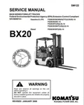 Pdf!!! 1100 Pages Komatsu FG25ST-14 Forklift BX-20 Series Service Repair Manual. Fixed Price $29.99.