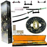 41" Green The Warrior Beast Katana Japanese Samurai Battle Ready Sword Sharp. Fixed Price $149.95.