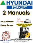 Hyundai Forklift 70D-7E Service Repair Shop Engine Diagnostic Manual Pdf On Usb. Fixed Price $49.00.