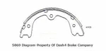 Total Stopping Solutions S869 - Parking Brake Shoe, Rear. Fixed Price $24.99.