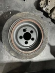 Toyota Pallet Jack Wheel Assy. 00590-43421-71/00590-43409-71 (used) 10X5X6.5. Fixed Price $180.00.