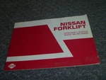 Nissan CYB02L20S CYB02L25S CYB02L2RS Forklift Operator Maintenance Manual Xz. Fixed Price $86.49.