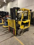 Hyster E50XM-27 Electric Sit-down Forklift, 48V. Fixed Price $4750.00.