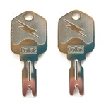 (2) Pollak Oem Forklift Ignition Keys Clark Crown Gradall Gehl Hyster Komatsu. Fixed Price $12.29.