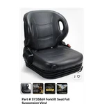 Morrison Forklift Seat Full Suspension Vinyl Mpn TSA/SY35869. Fixed Price $399.00.