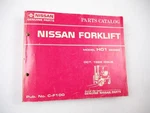 1988 Nissan H01 Series Forklift Spare Parts Catalog List. Fixed Price $104.56.